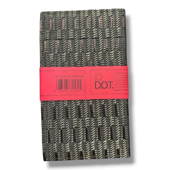 NWT Alan Stuart Brown and Black Checkbook Cover - Picture 3 of 8